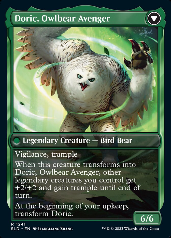 Casal, Lurkwood Pathfinder // Casal, Pathbreaker Owlbear (SLD-1241) - Secret Lair Drop