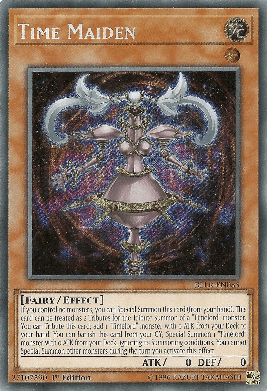 Time Maiden [BLLR-EN035] Secret Rare - Josh's Cards