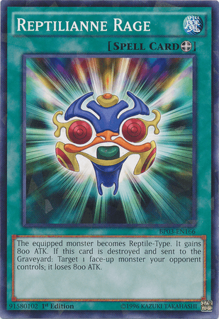 Reptilianne Rage [BP03-EN166] Shatterfoil Rare - Josh's Cards