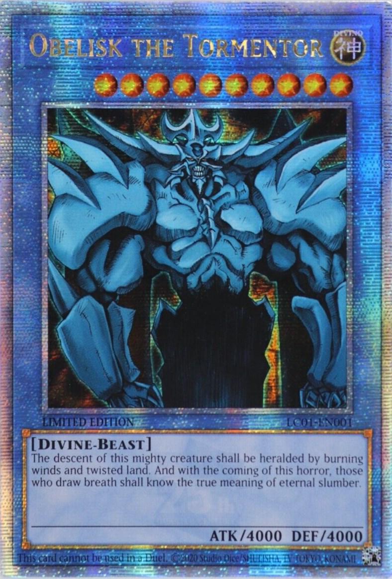 Obelisk the Tormentor (25th Anniversary) [LC01-EN001] Quarter Century Secret Rare - Josh's Cards