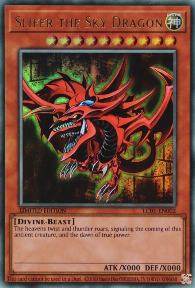 Slifer the Sky Dragon (25th Anniversary) [LC01-EN002] Ultra Rare - Josh's Cards