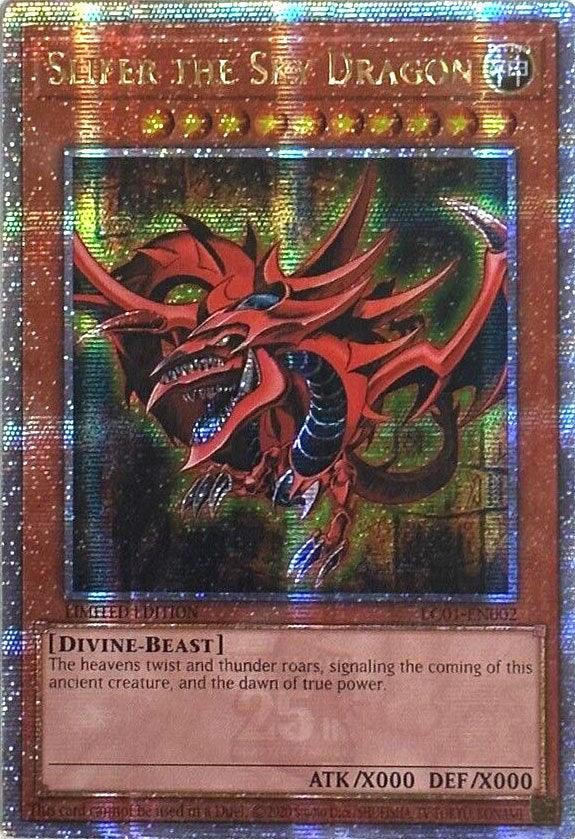 Slifer the Sky Dragon (25th Anniversary) [LC01-EN002] Quarter Century Secret Rare - Josh's Cards