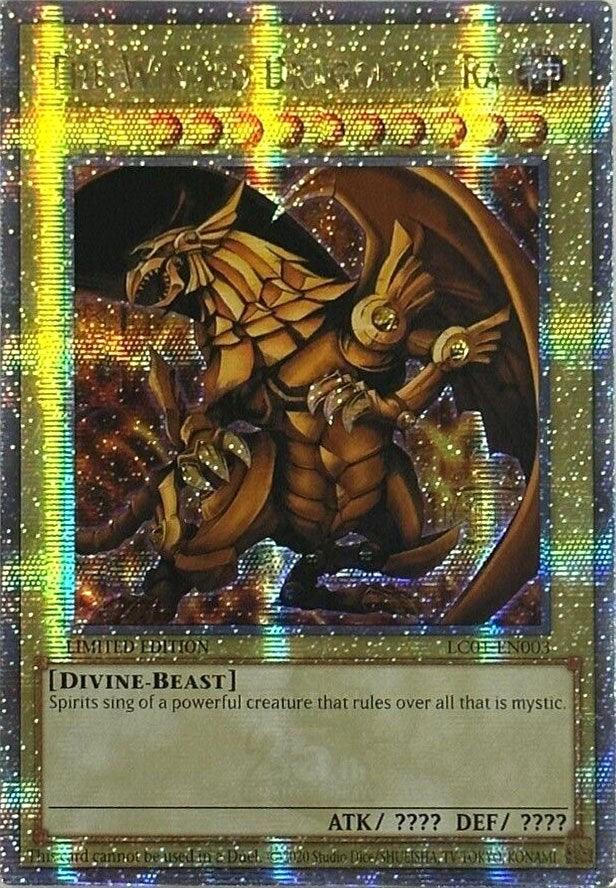 The Winged Dragon of Ra (25th Anniversary) [LC01-EN003] Quarter Century Secret Rare - Josh's Cards