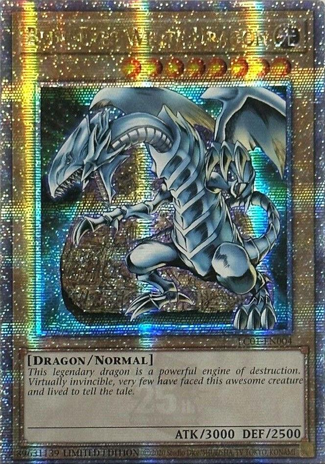 Blue-Eyes White Dragon (25th Anniversary) [LC01-EN004] Quarter Century Secret Rare - Josh's Cards