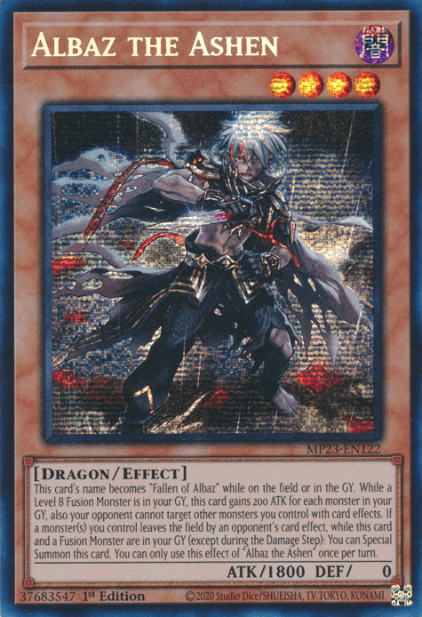 Albaz the Ashen [MP23-EN122] Prismatic Secret Rare - Josh's Cards