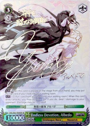 Endless Devotion, Albedo (SP) (Silver Signature) (OVL/S62-TE09SP SP) - Nazarick: Tomb of the Undead