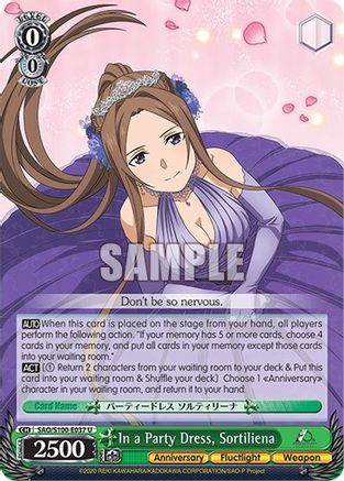 In a Party Dress, Sortiliena [Sword Art Online Animation 10th Anniversary]