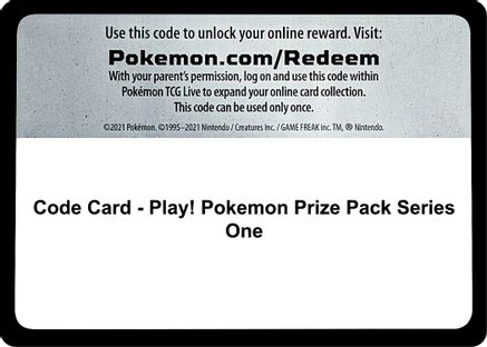 Code Card - Play! Pokemon Prize Pack Series One [] (Prize Pack Series Cards)