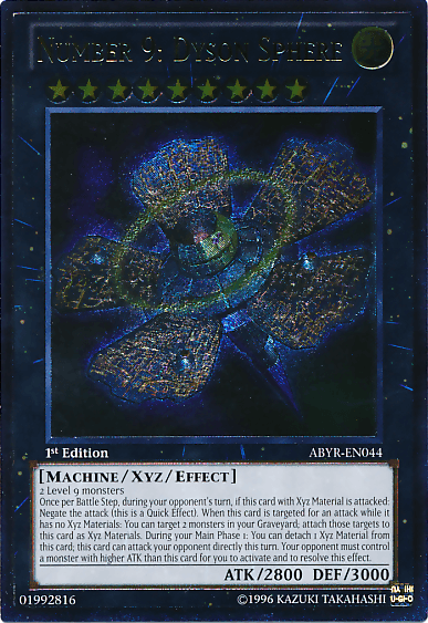 Number 9: Dyson Sphere (UTR) [ABYR-EN044] Ultimate Rare - Josh's Cards