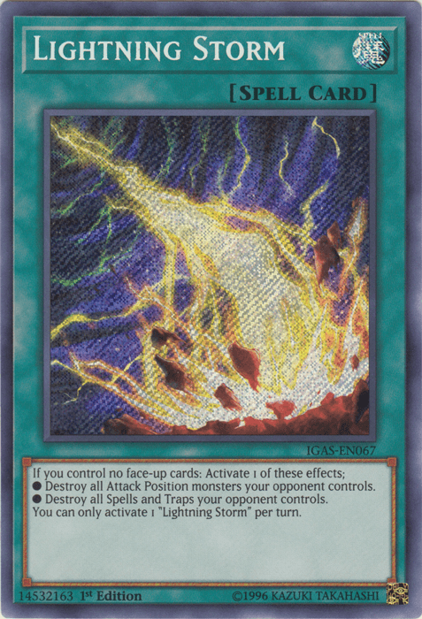 Lightning Storm [IGAS-EN067] Secret Rare - Josh's Cards
