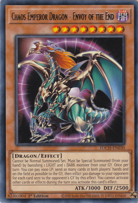 Chaos Emperor Dragon - Envoy of the End [TOCH-EN030] Rare - Josh's Cards