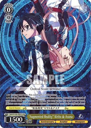 "Augmented Reality" Kirito & Asuna (Foil) (SAO/S100-PE01S) - Sword Art Online Animation 10th Anniversary