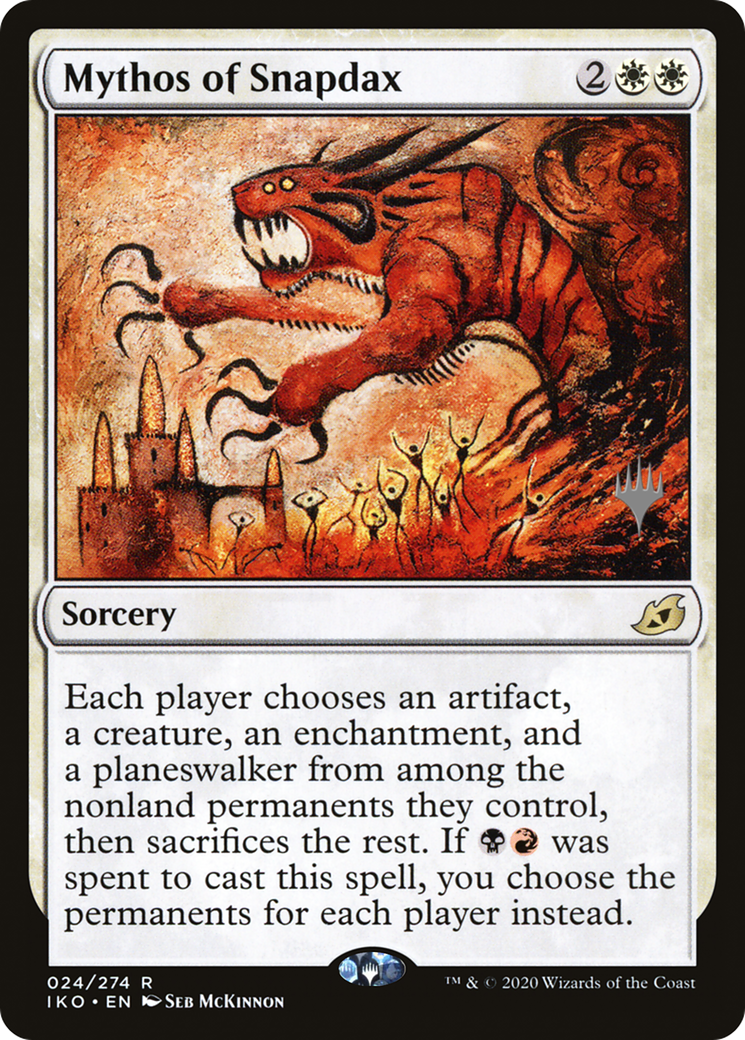 Mythos of Snapdax (PPIKO-24P) - Ikoria: Lair of Behemoths Promos Foil