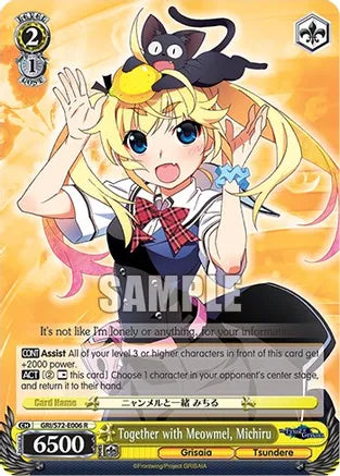 Weiss Schwarz: Together with Meowmel, Michiru - The Fruit of Grisaia - Near Mint