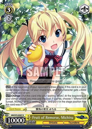 Weiss Schwarz: Fruit of Remorse, Michiru - The Fruit of Grisaia - Near Mint