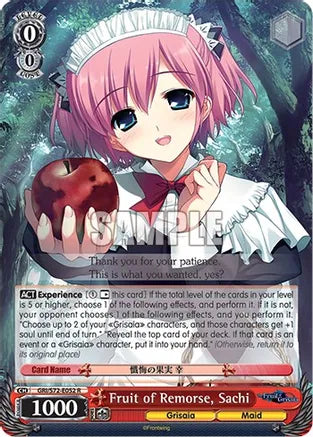 Weiss Schwarz: Fruit of Remorse, Sachi - The Fruit of Grisaia - Near Mint