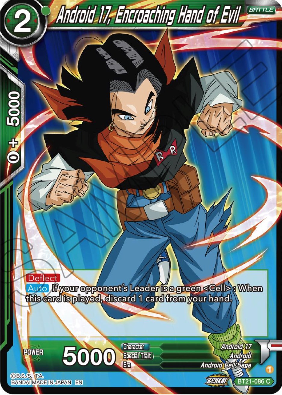Android 17, Encroaching Hand of Evil (BT21-086) [Wild Resurgence] Parallel Foil