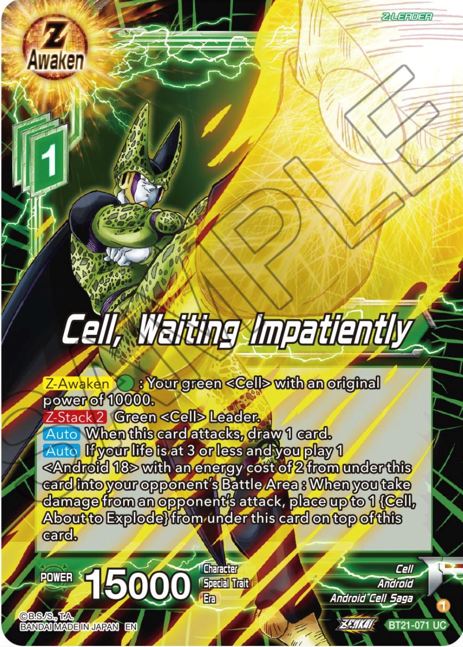 Cell, Waiting Impatiently (BT21-071) [Wild Resurgence] Parallel Foil