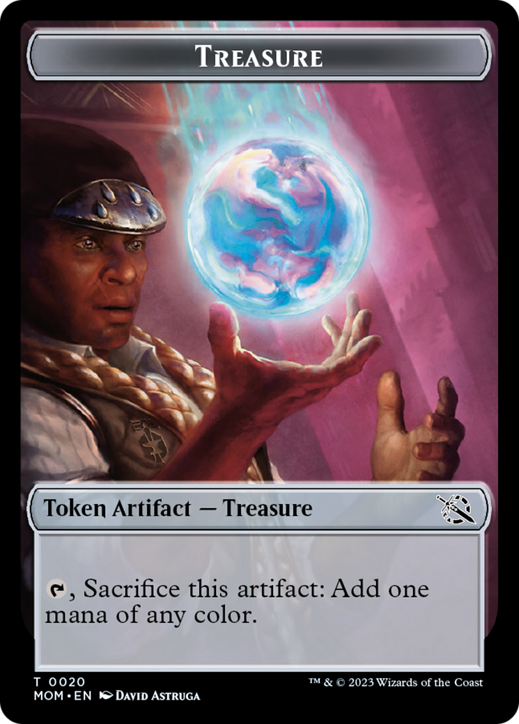 Treasure // Gremlin Double-Sided Token [March of the Machine Commander Tokens] Foil