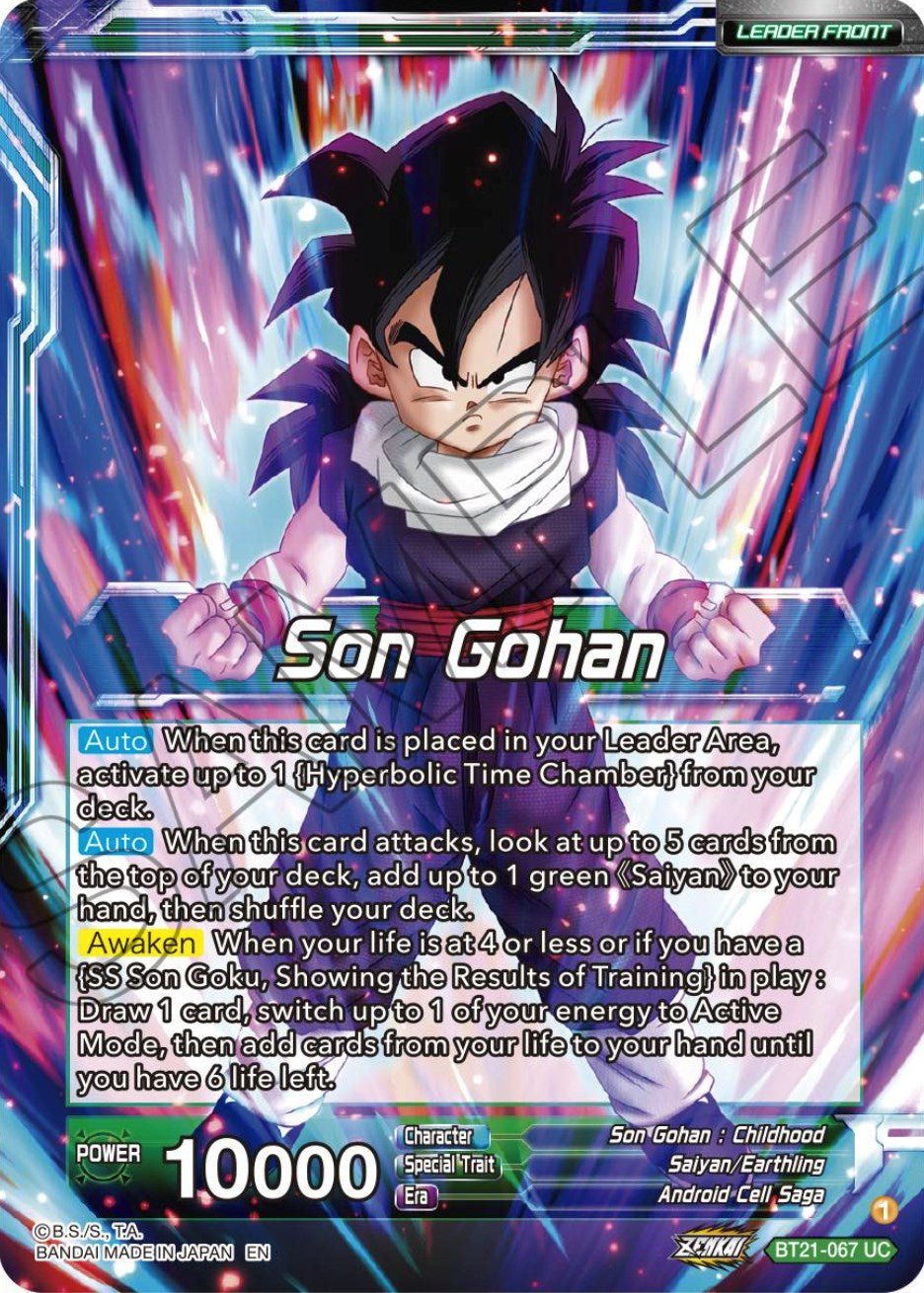 Son Gohan // SS Son Gohan, The Results of Fatherly Training (BT21-067) [Wild Resurgence] Parallel Foil