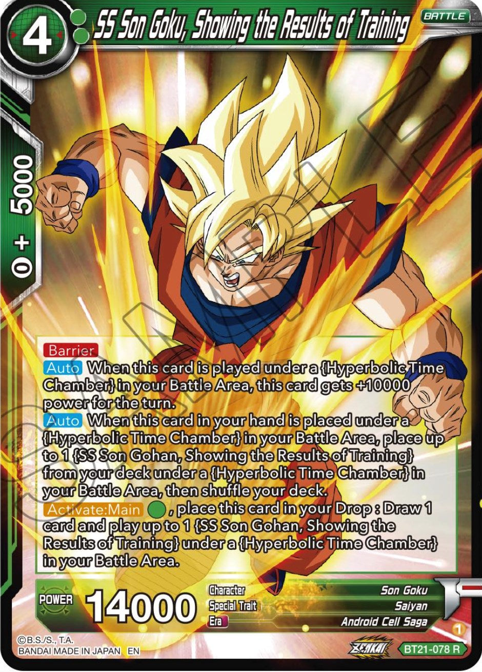 SS Son Goku, Showing the Results of Training (BT21-078) [Wild Resurgence] Parallel Foil