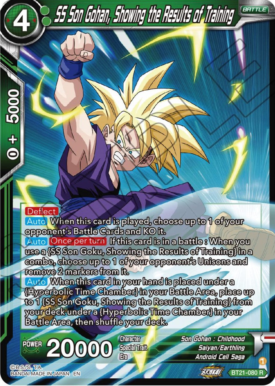 SS Son Gohan, Showing the Results of Training (BT21-080) [Wild Resurgence] Parallel Foil