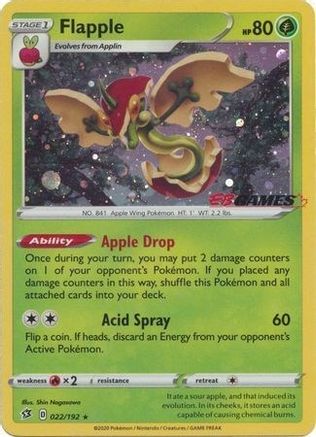 Flapple - 022/192 (EB Games Exclusive) [22] (Miscellaneous Cards & Products) Holofoil