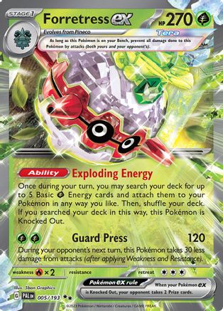 Forretress ex 005/193 - SV02 Paldea Evolved Holofoil