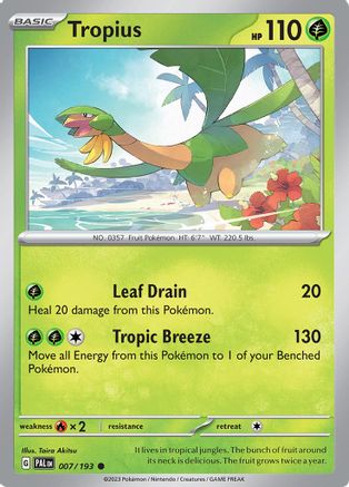 Tropius [7] (SV02: Paldea Evolved)