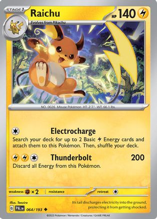 Raichu [64] (SV02: Paldea Evolved)