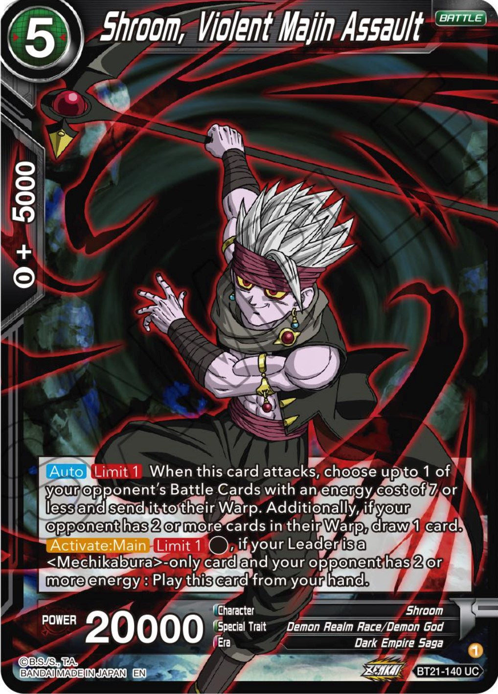 Shroom, Violent Majin Assault (BT21-140) [Wild Resurgence] Parallel Foil