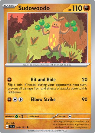 Sudowoodo [109] (SV02: Paldea Evolved)