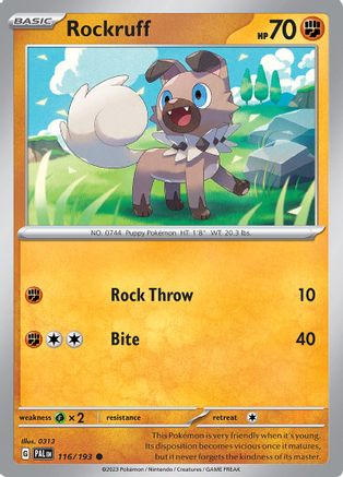 Rockruff [116] (SV02: Paldea Evolved)