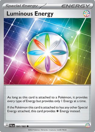 Luminous Energy 191/193 - SV02 Paldea Evolved Reverse Holofoil