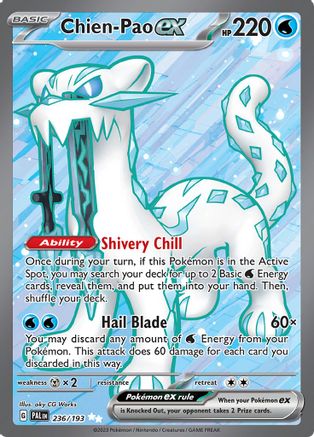 Chien-Pao ex [236] (SV02: Paldea Evolved) Holofoil