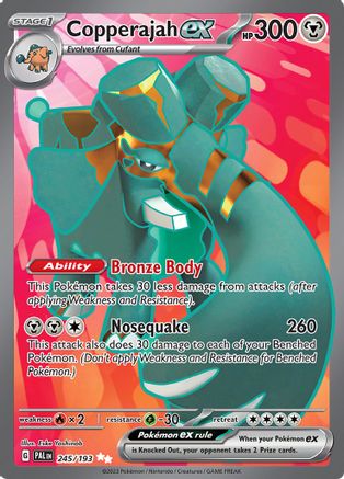 Copperajah ex 245/193 - SV02 Paldea Evolved Holofoil