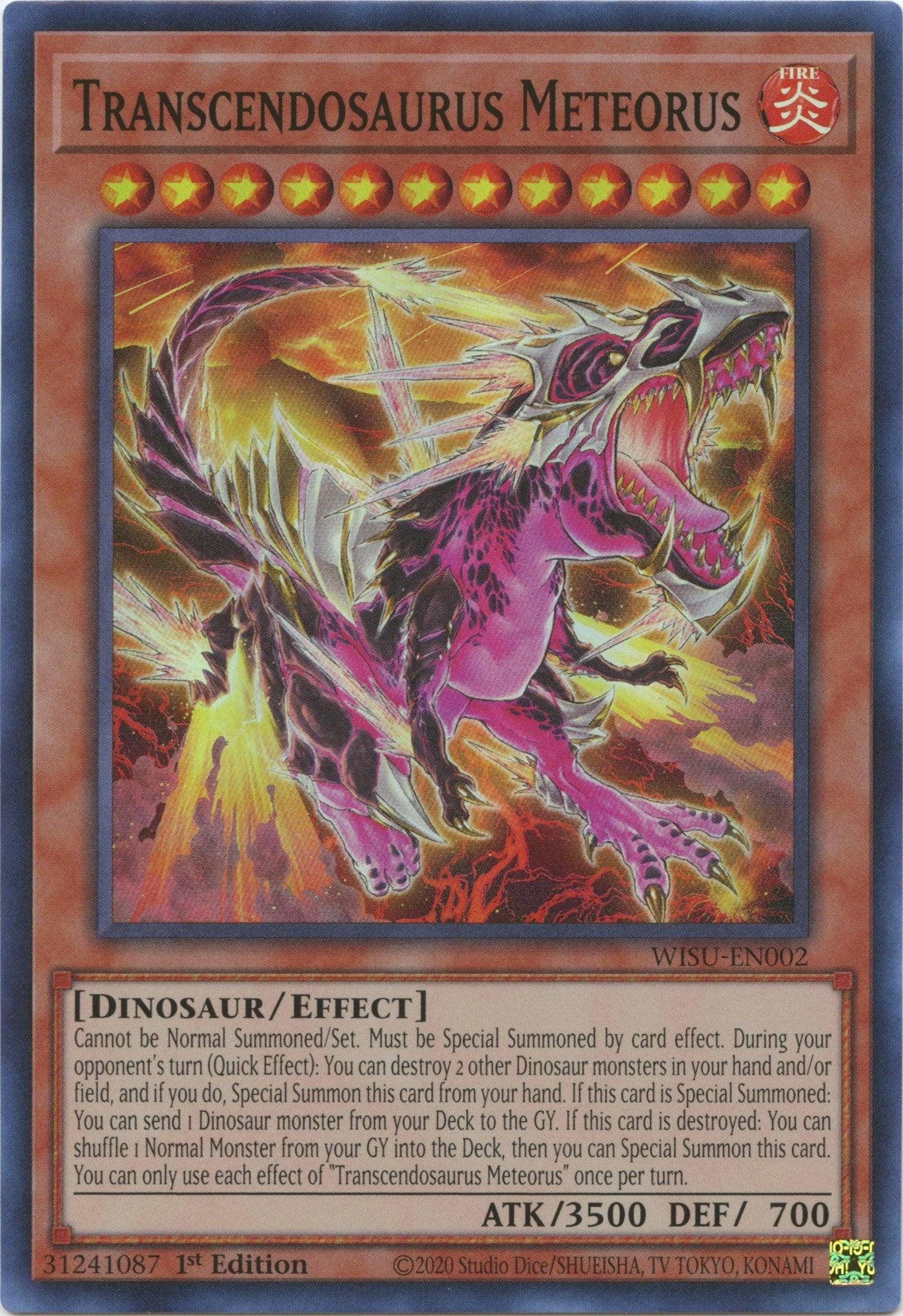 Transcendosaurus Meteorus [WISU-EN002] Super Rare - Josh's Cards