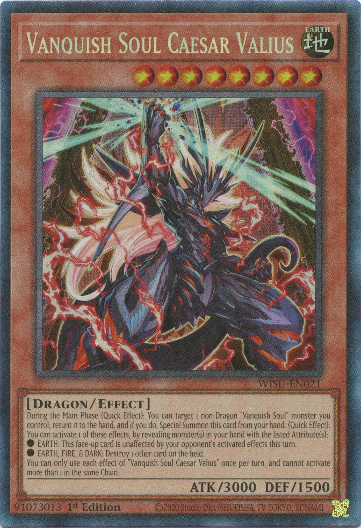 Vanquish Soul Caesar Valius [WISU-EN021] Collector's Rare - Josh's Cards