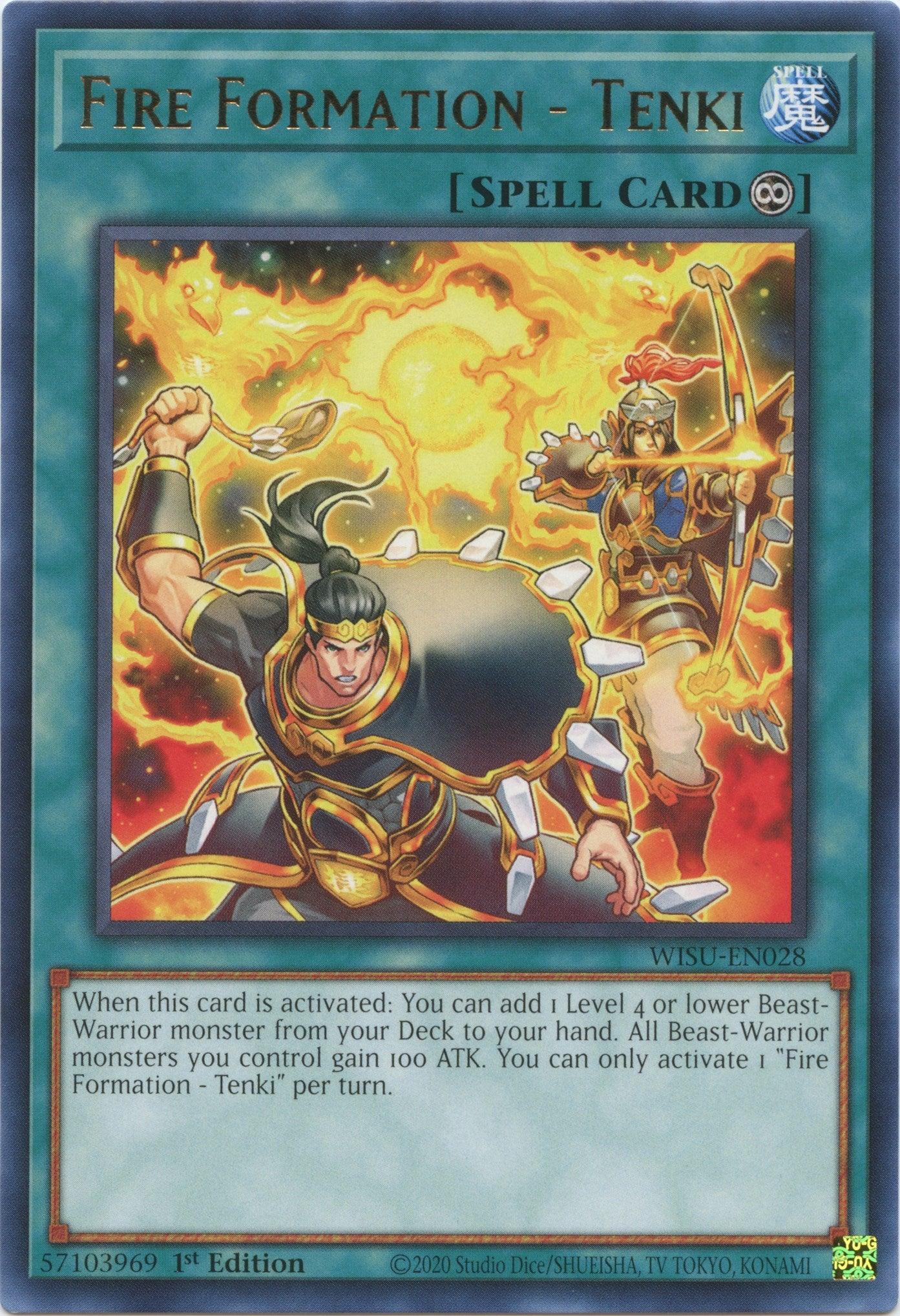 Fire Formation - Tenki [WISU-EN028] Rare - Josh's Cards