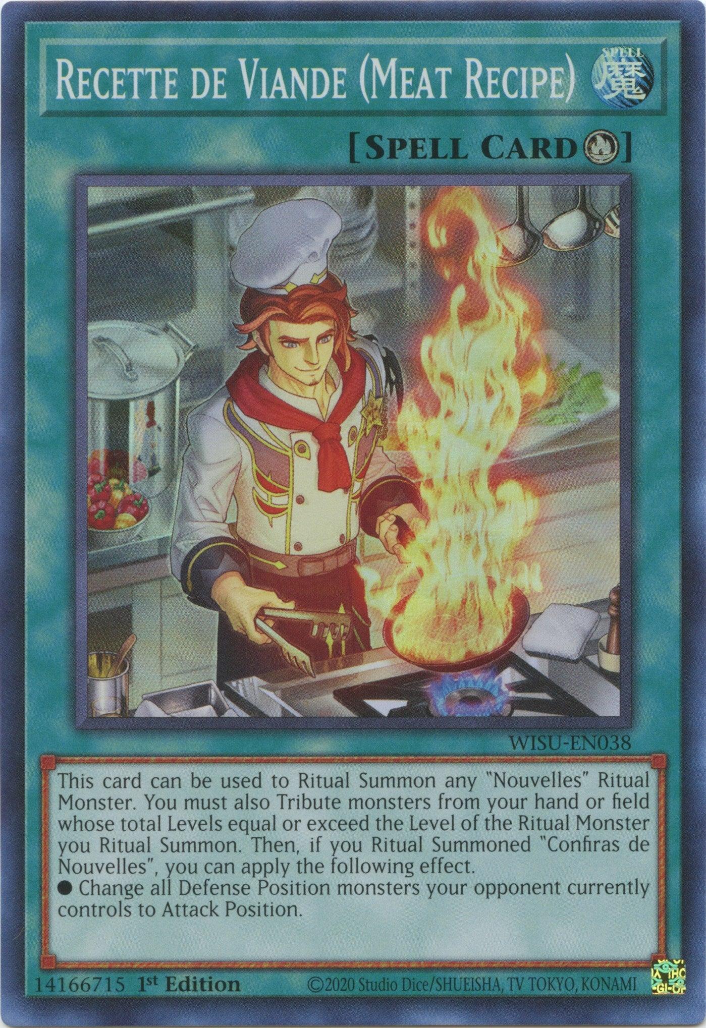 Recette de Viande (Meat Recipe) [WISU-EN038] Super Rare - Josh's Cards