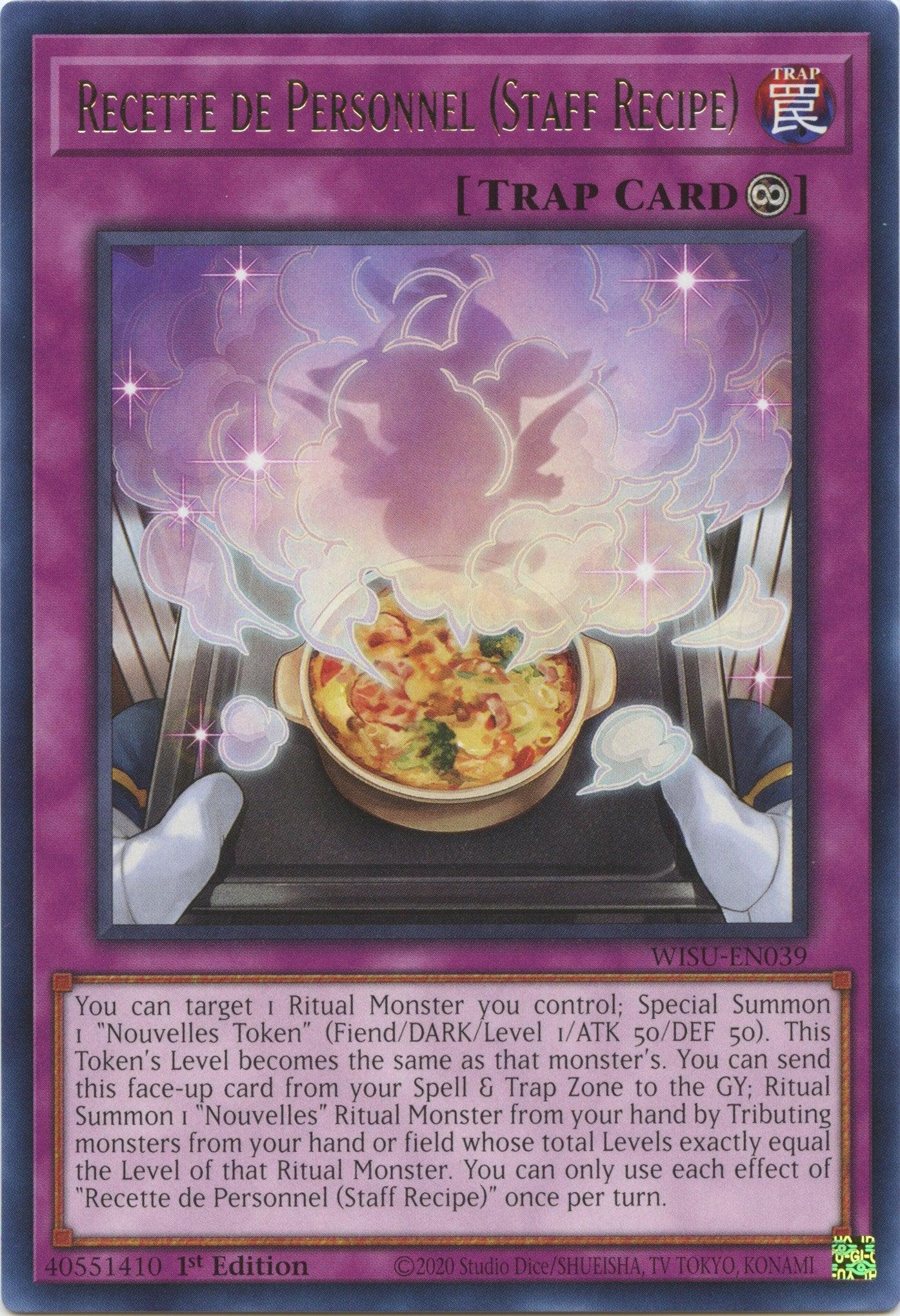 Recette de Personnel (Staff Recipe) [WISU-EN039] Rare - Josh's Cards