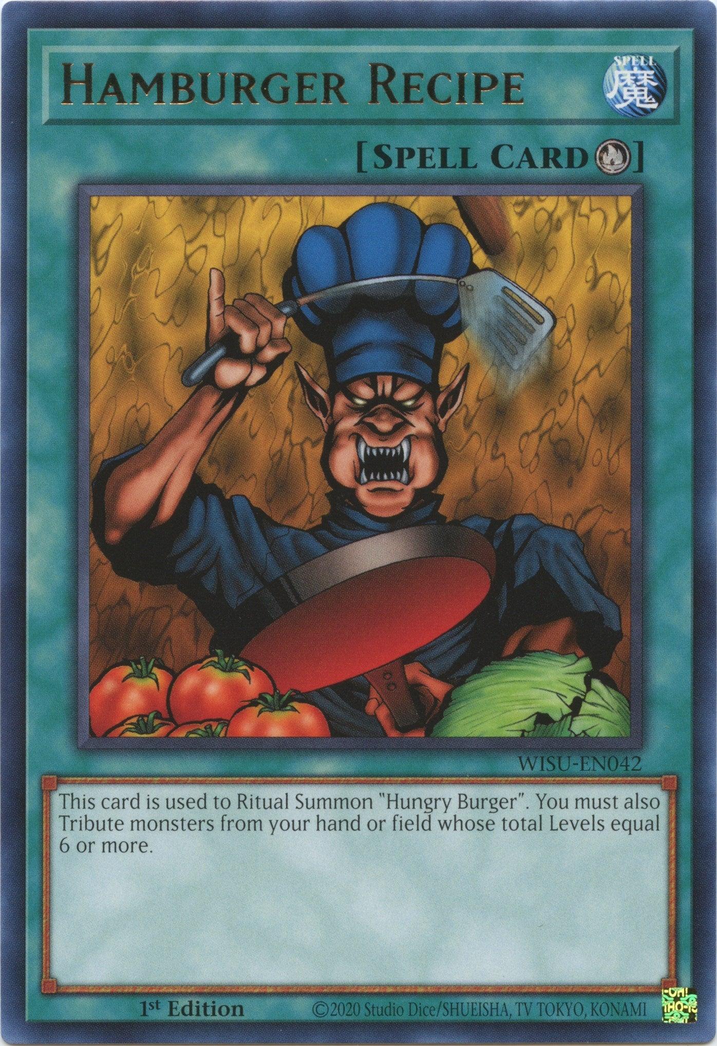Hamburger Recipe [WISU-EN042] Rare - Josh's Cards