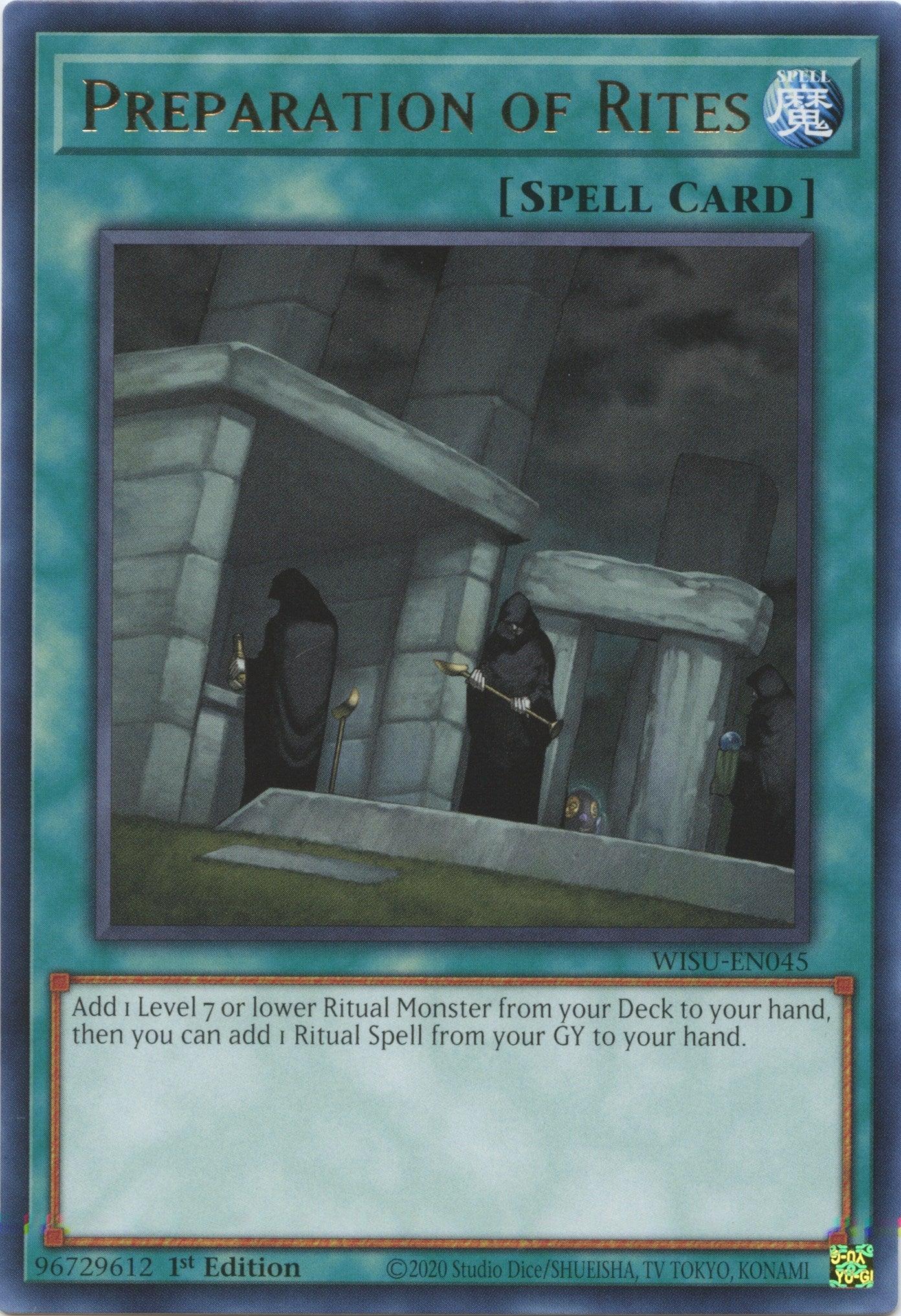 Preparation of Rites [WISU-EN045] Rare - Josh's Cards