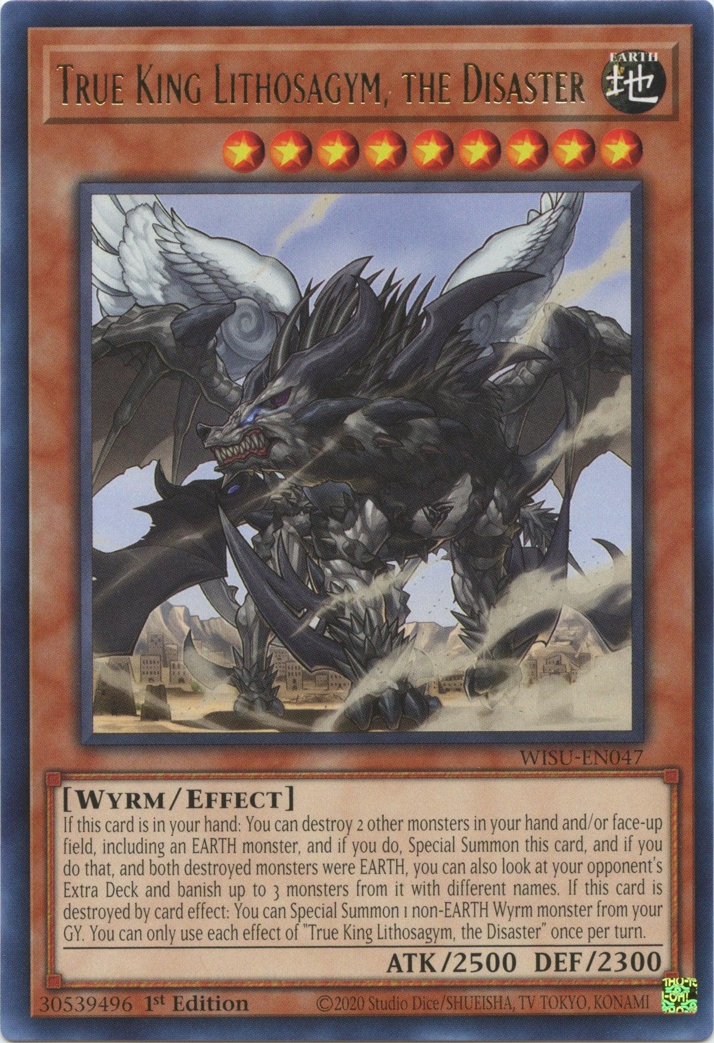 True King Lithosagym, the Disaster [WISU-EN047] Rare - Josh's Cards