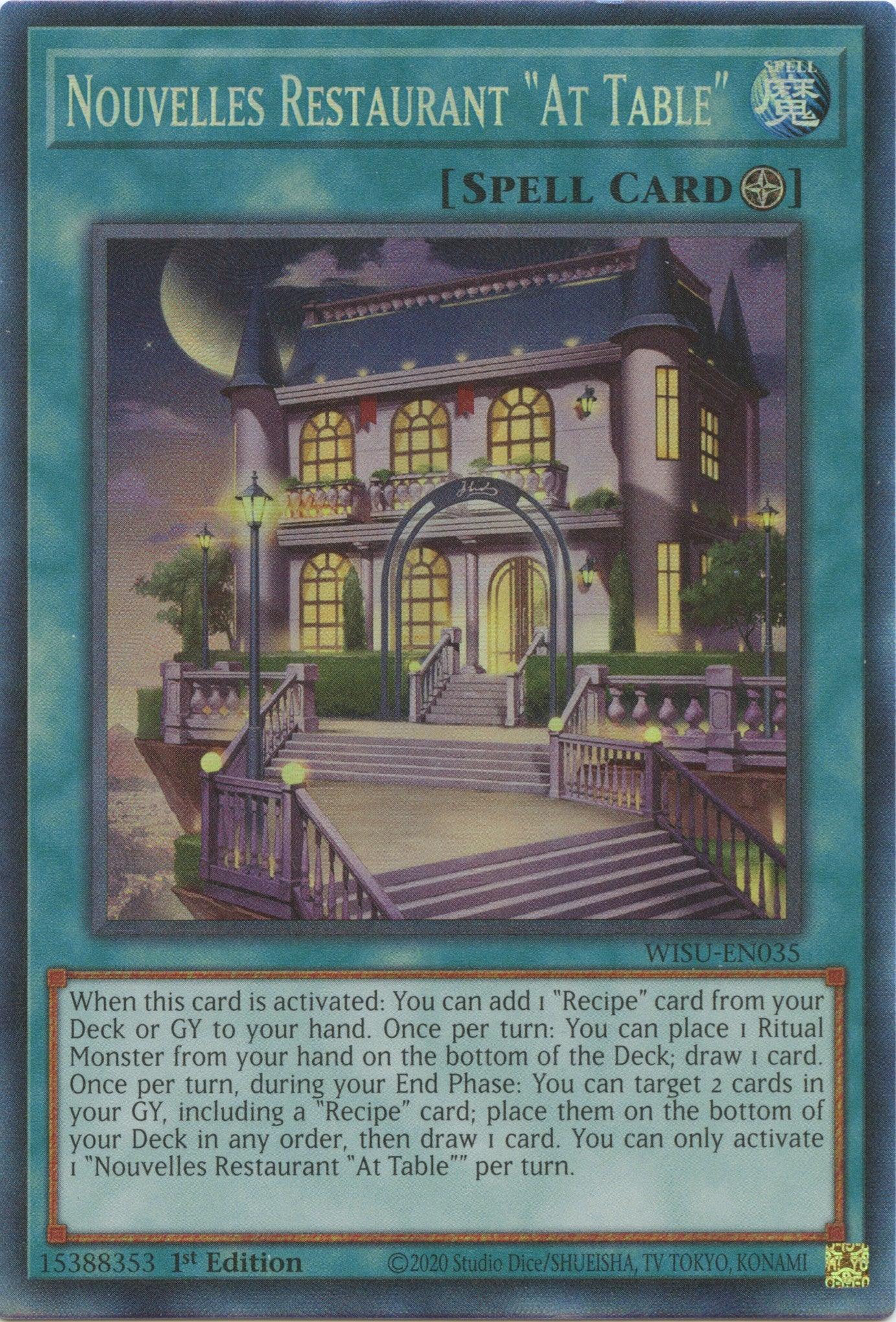 Nouvelles Restaurant "At Table" [WISU-EN035] Collector's Rare - Josh's Cards