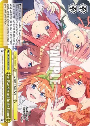 Weiss Schwarz: As Five Now and In the Future (RRR) - The Quintessential Quintuplets Movie - Near Mint