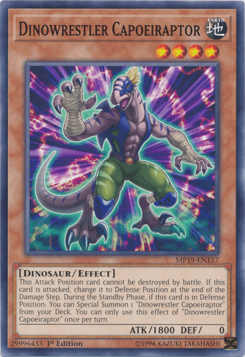 Dinowrestler Capoeiraptor [MP19-EN157] Common - Josh's Cards