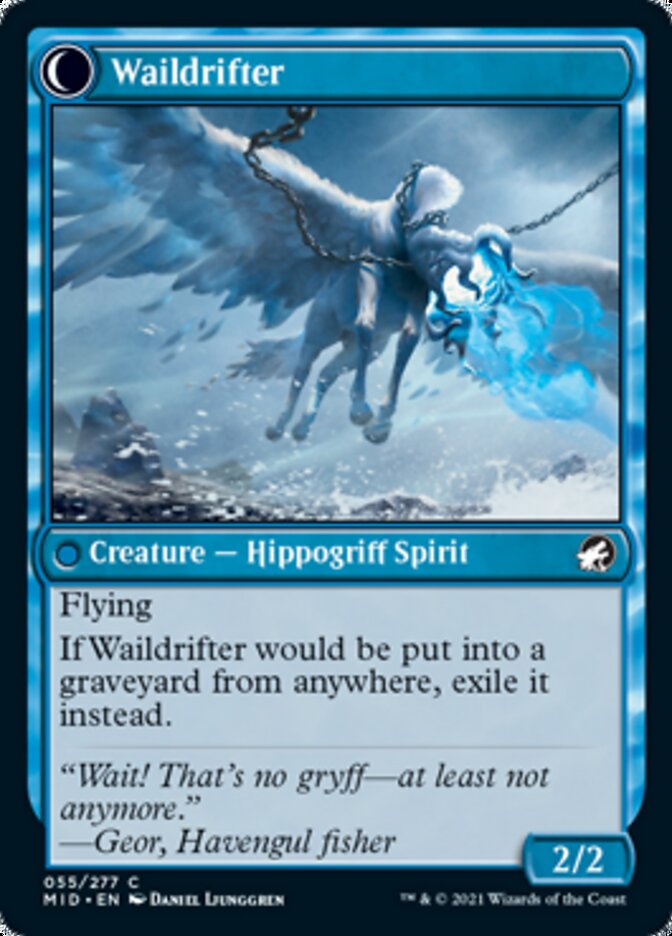Galedrifter // Waildrifter (MID-055) - Innistrad: Midnight Hunt: (Double Faced Transform) Foil