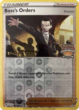 Boss's Orders 154/192 - League & Championship Cards - Reverse Holofoil