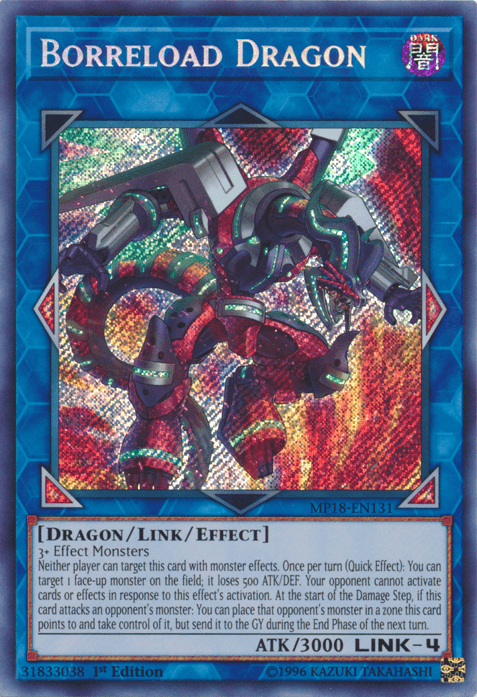 Borreload Dragon [MP18-EN131] Secret Rare - Josh's Cards